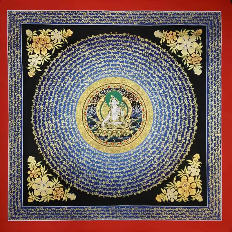 Mantra Mandala de la Déesse Tara Blanche