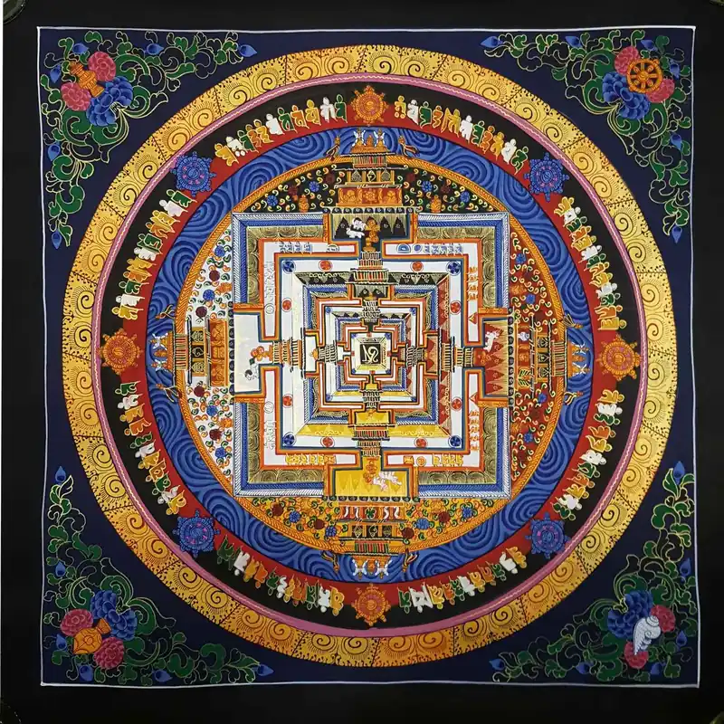 Peinture de Kalachakra peinte à la main