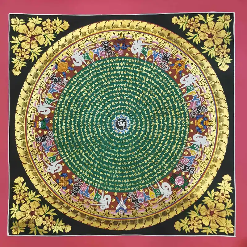 Rituel Mandala Om Mani Padme Hum