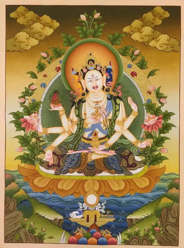 Thangka tibétain d’Ushnisha Vijaya