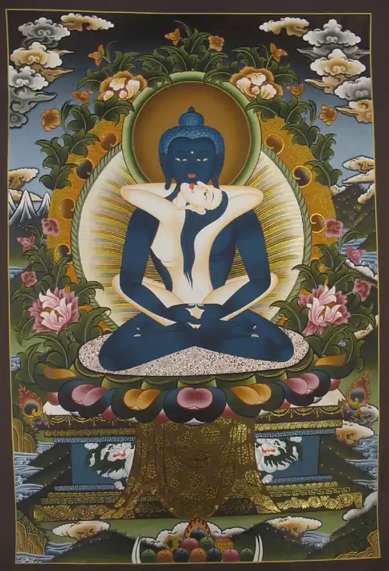 Thangka peint à la main de Samantabhadra