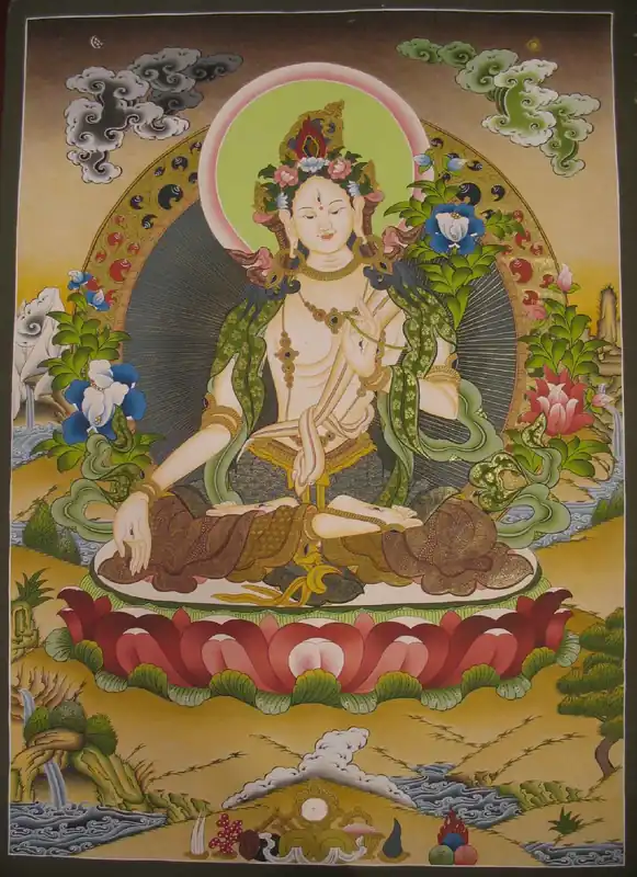 Déesse de la Compassion – Thangka de la Tara Blanche