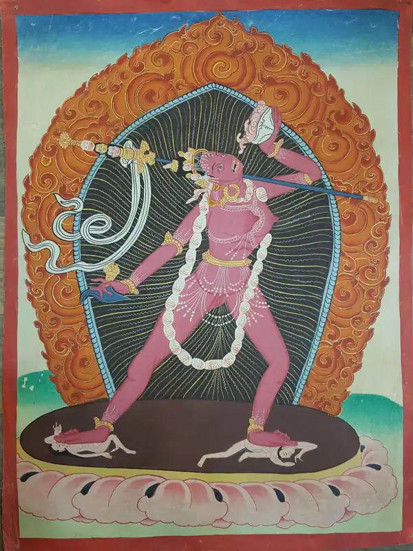 Ancienne Thangka de Vajrayogini