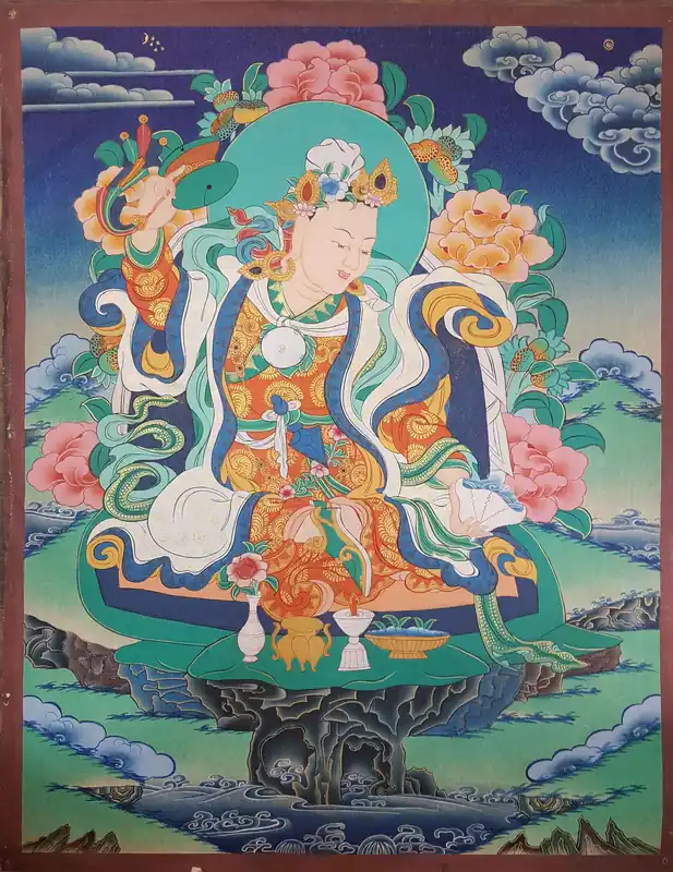 Ancien Thangka de Padmasambhava