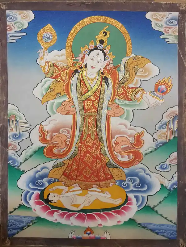 Art de Thangka de Mandarava
