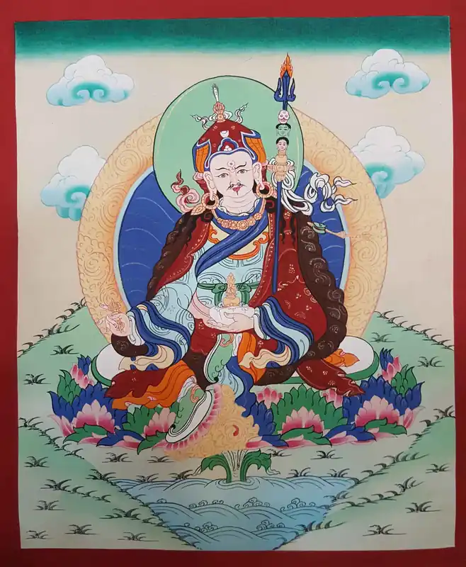 Art du Thangka de Padmasambhava