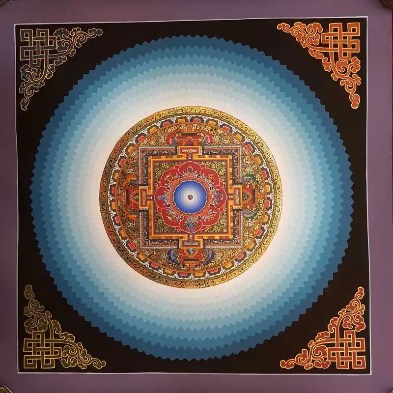 Le Mandala du Lotus Om Bouddhiste