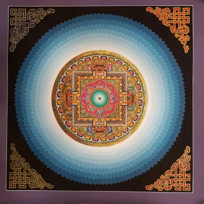 Art du Mandala de Mantra Tibétain Om