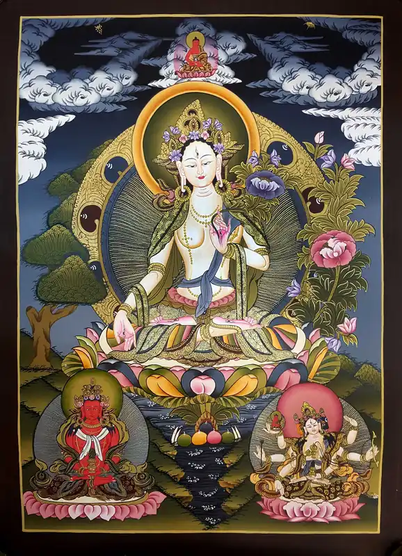 Thangka de Tara Guérisseuse