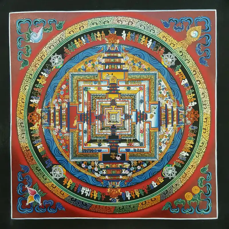 Le mandala de Kalachakra Thangka