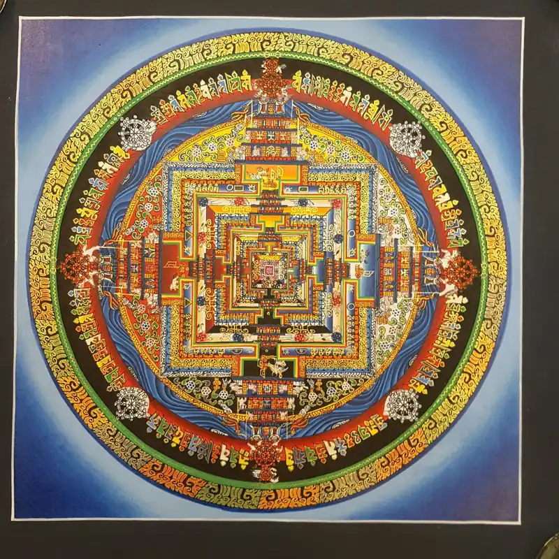 Thangka du Mandala Kalachakra Tibétain
