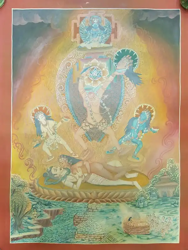 Thangka de la Yogini Chinnamasta