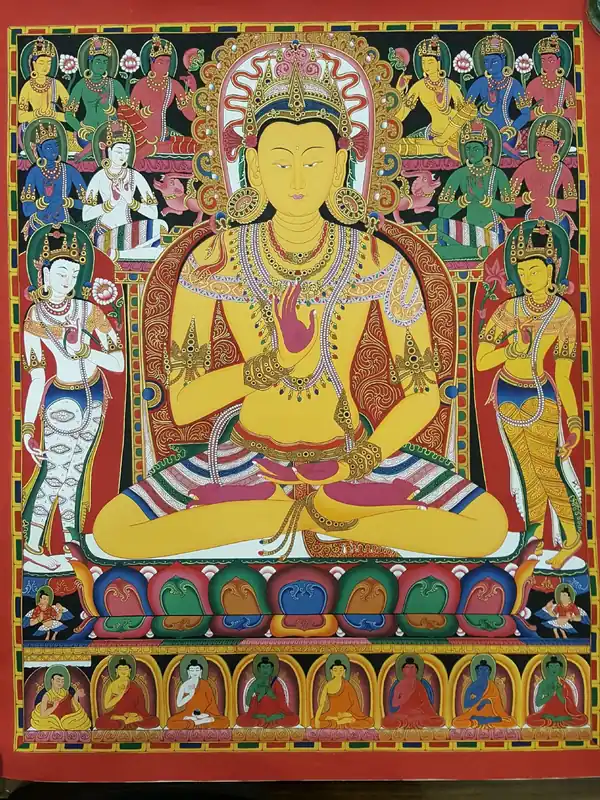 Peinture d’Amoghasiddhi Bouddha