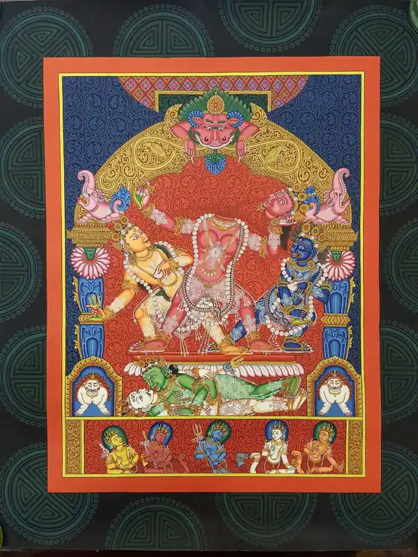 Thangka de Chinnamasta