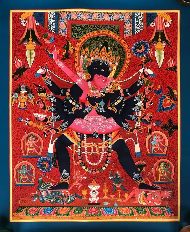Thangka bouddhiste de Chakrasamvara
