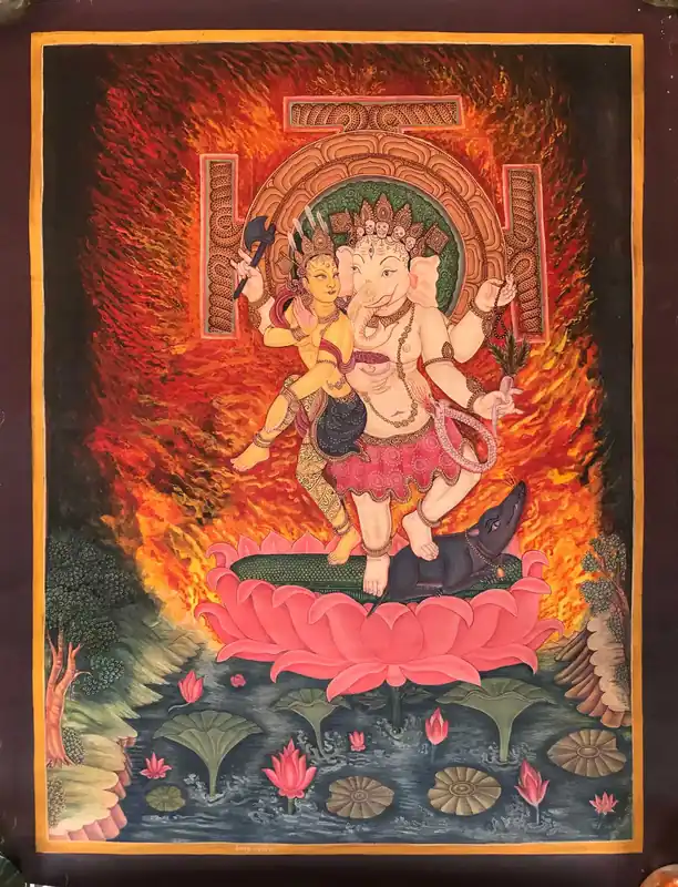 Le Paubha dansant de Ganesh