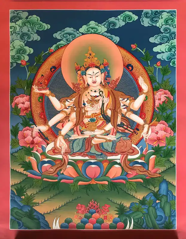 Thangka tibétain de Namgyalma