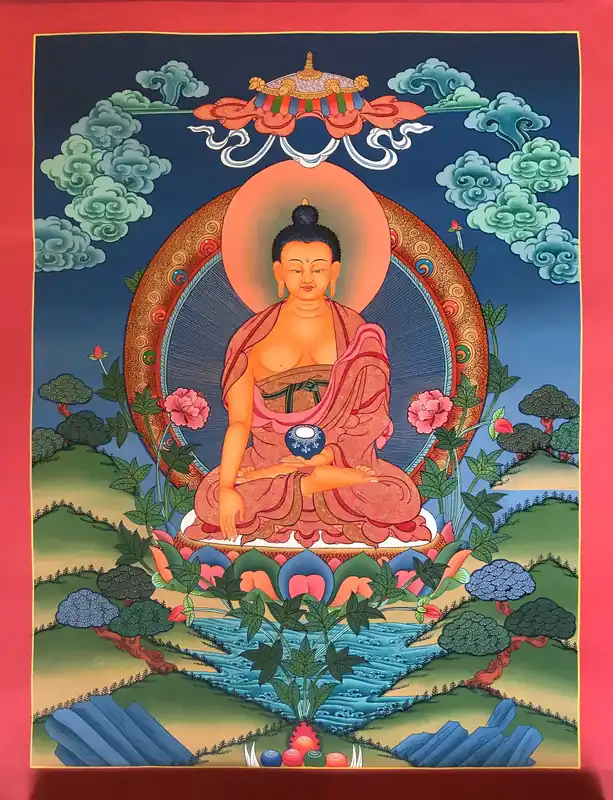 Shakyamuni Buddha Traditional Thangka