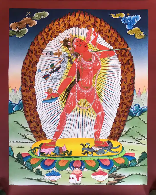 Art de Thangka de Vajrayogini