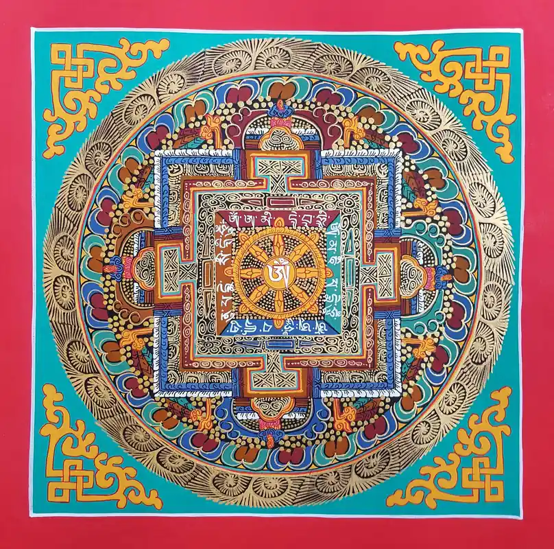 Le Mandala Om Bleu