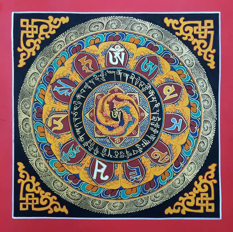 Om Mandala Bouddhiste
