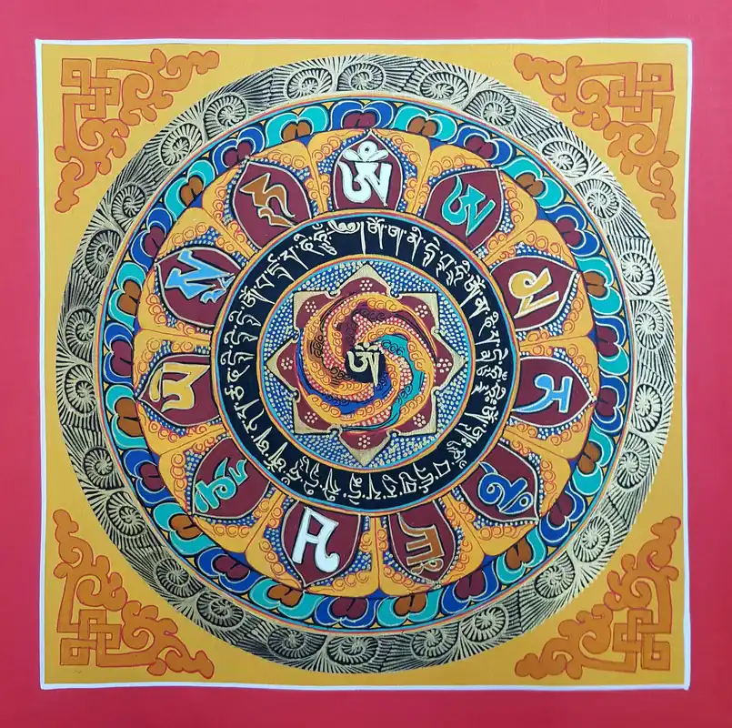 Le Mandala Om Petit Bouddhiste
