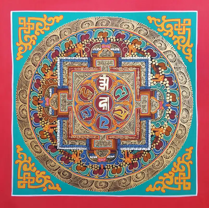 Om Mani Padme Hum petit Mandala