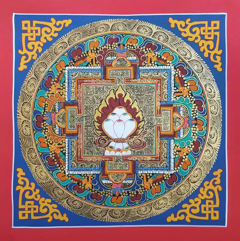 Mandala des Trois Petits Joyaux Tibétains
