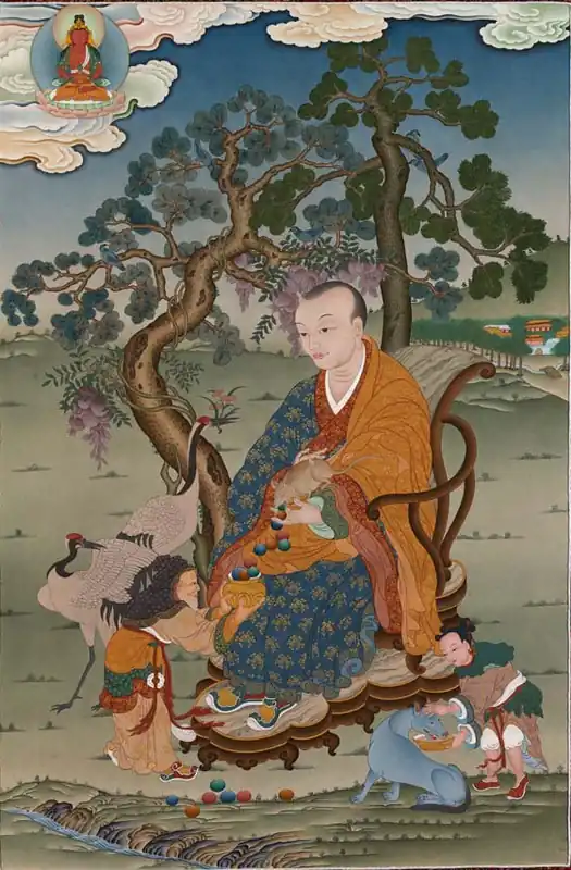 Thangka de Bakula Arhat