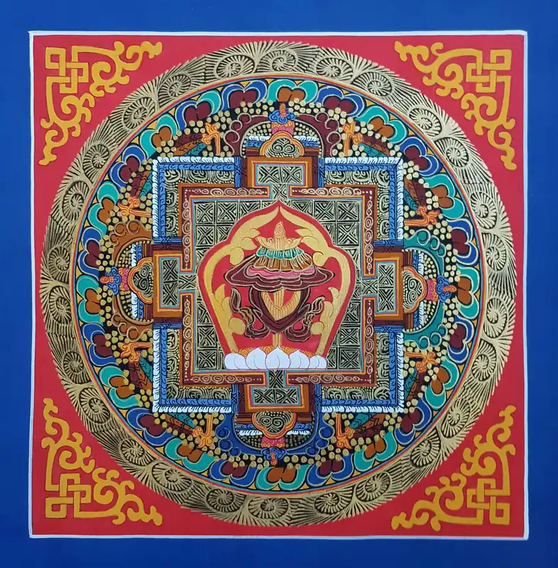 Mandala Tibétain avec Parasol