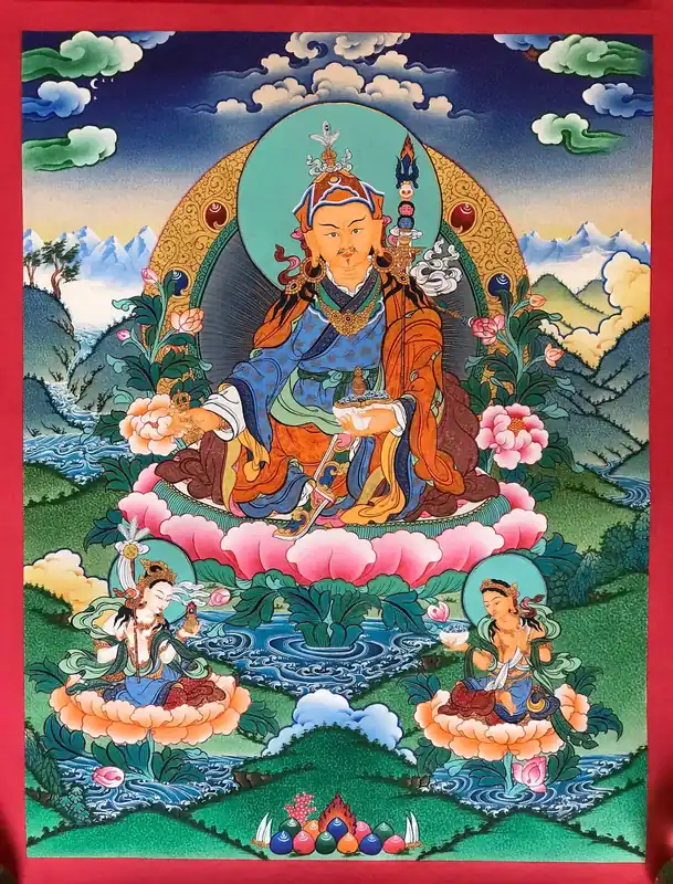 Guru Rinpoche – Thangka du Lotus Né