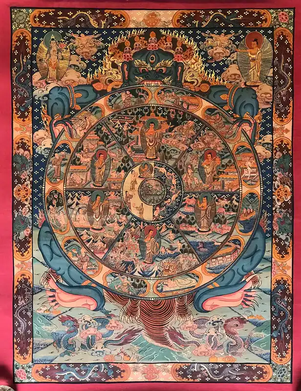 Peinture de Thangka de Riduk