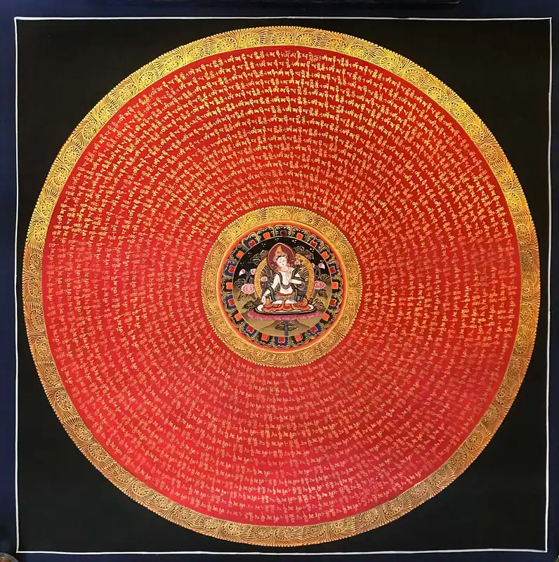 Mandala du Mantra Rituel de Tara Blanche
