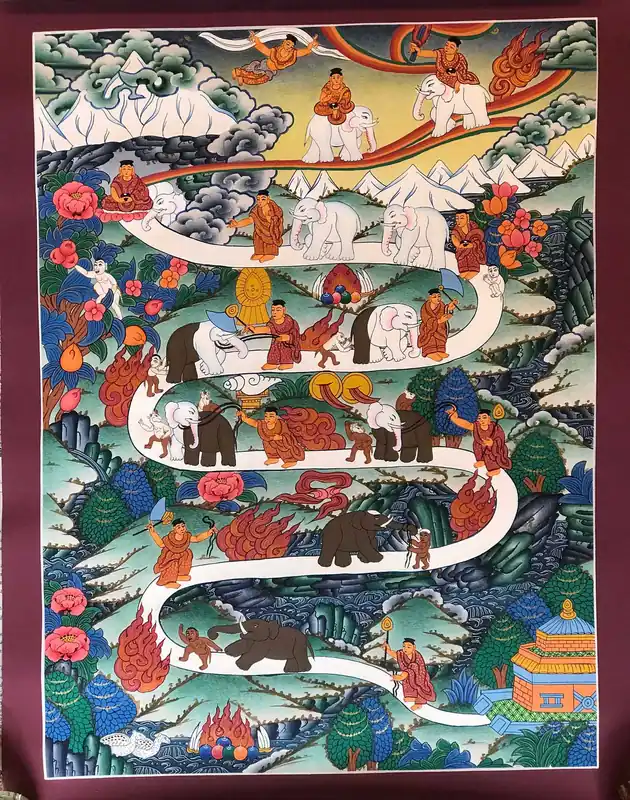Voie vers le Ciel : Art de la Peinture Tibétaine