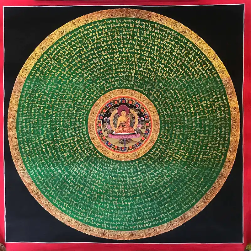 Mantra Mandala Art du Bouddha Shakyamuni