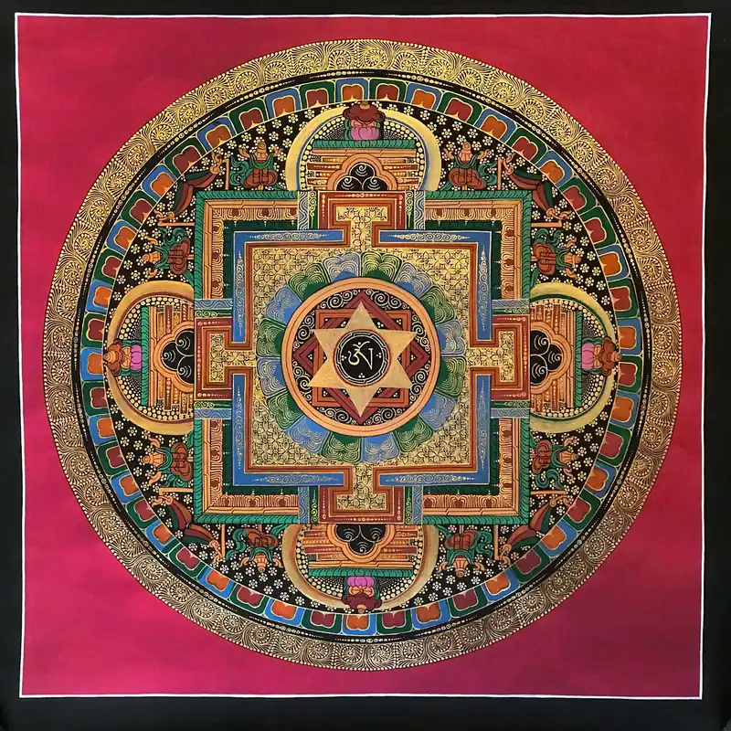 Om yantra Mantra Art Traditionnel