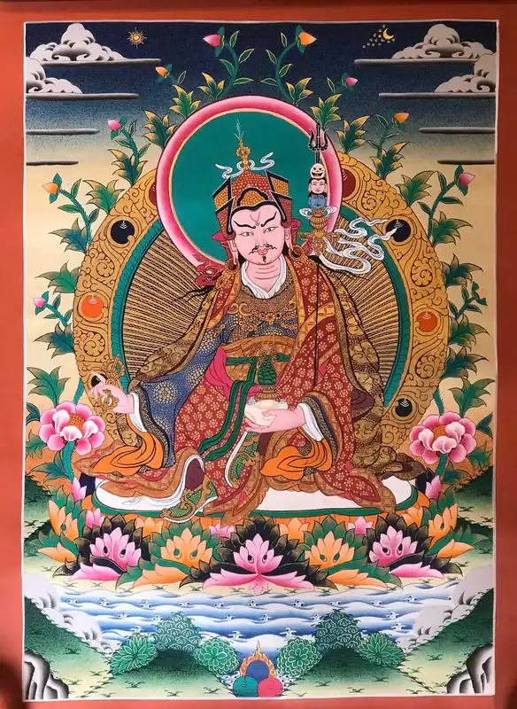 Peinture tibétaine de Padmasambhava