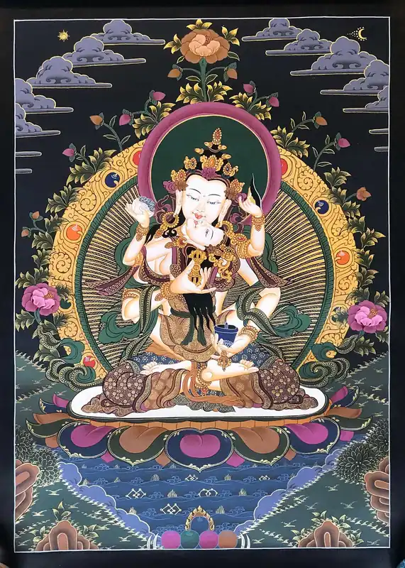 Peinture bouddhiste de Vajrasattva