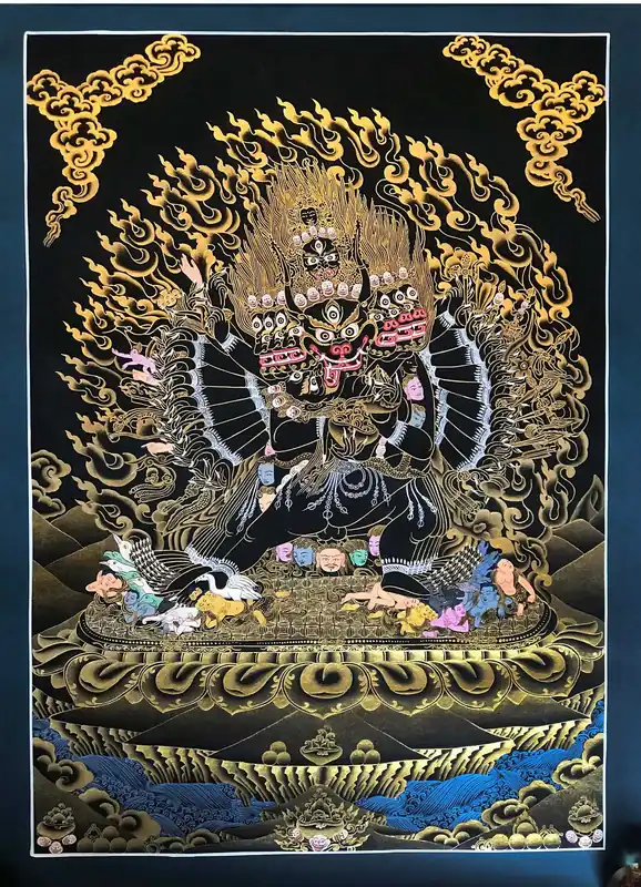Peinture rituelle de Yamantaka