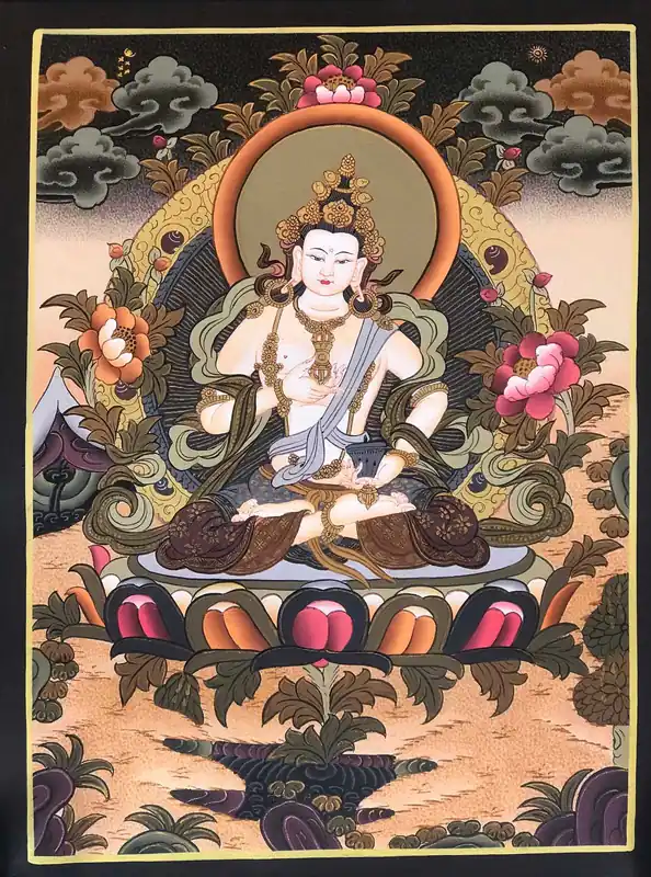 Peinture tibétaine de Vajrasattva