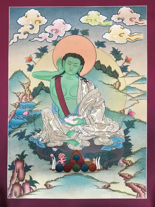 Thangka bouddhiste de Milarepa