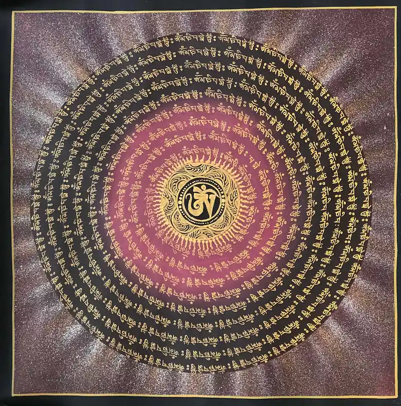 Le Mandala Om Mantra Rose