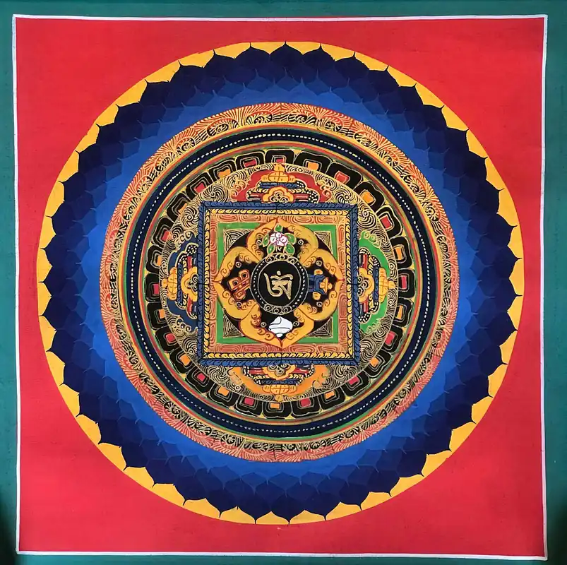 Om Art du Mandala de Lotus