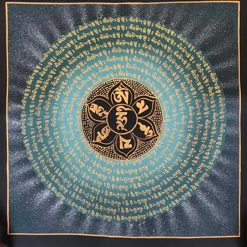 Galaxy Om Mantra Mandala