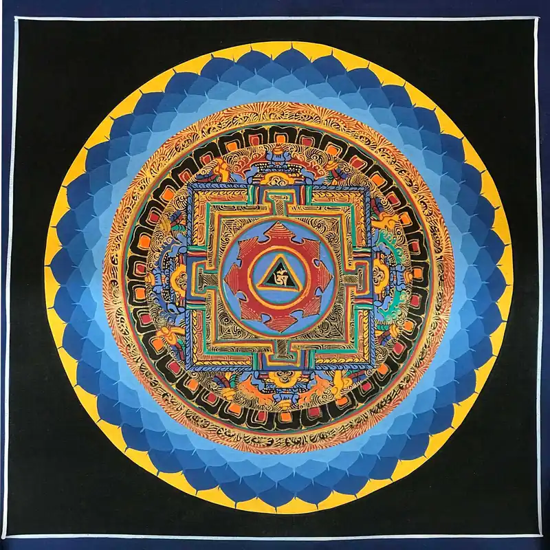 Om Mandala Traditionnel Tibétain
