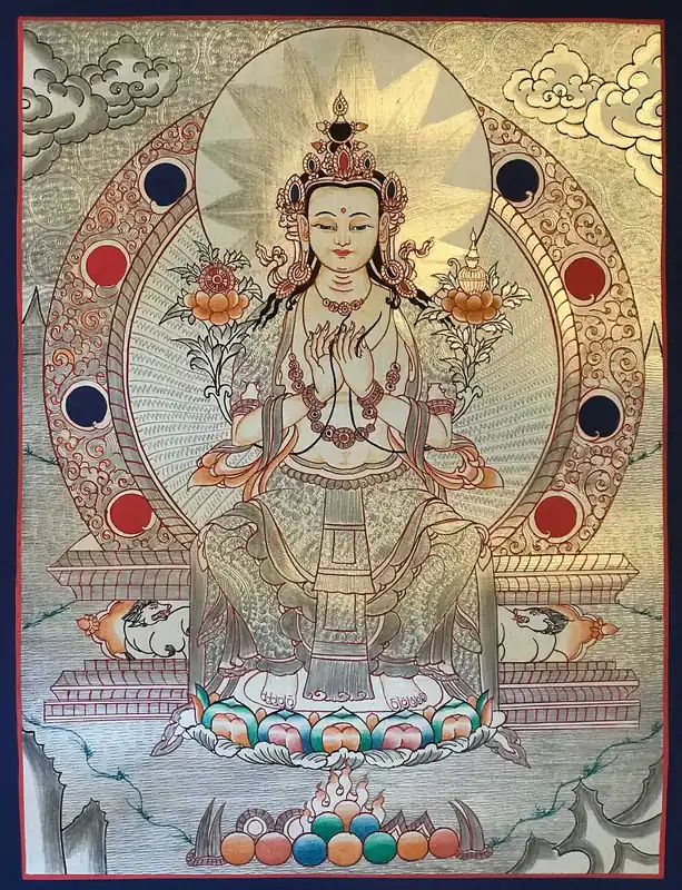 Le Bouddha Maitreya blanc