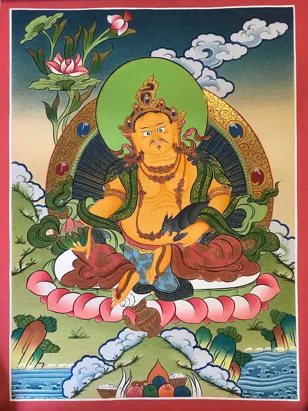 Peinture de Jambhala Jaune