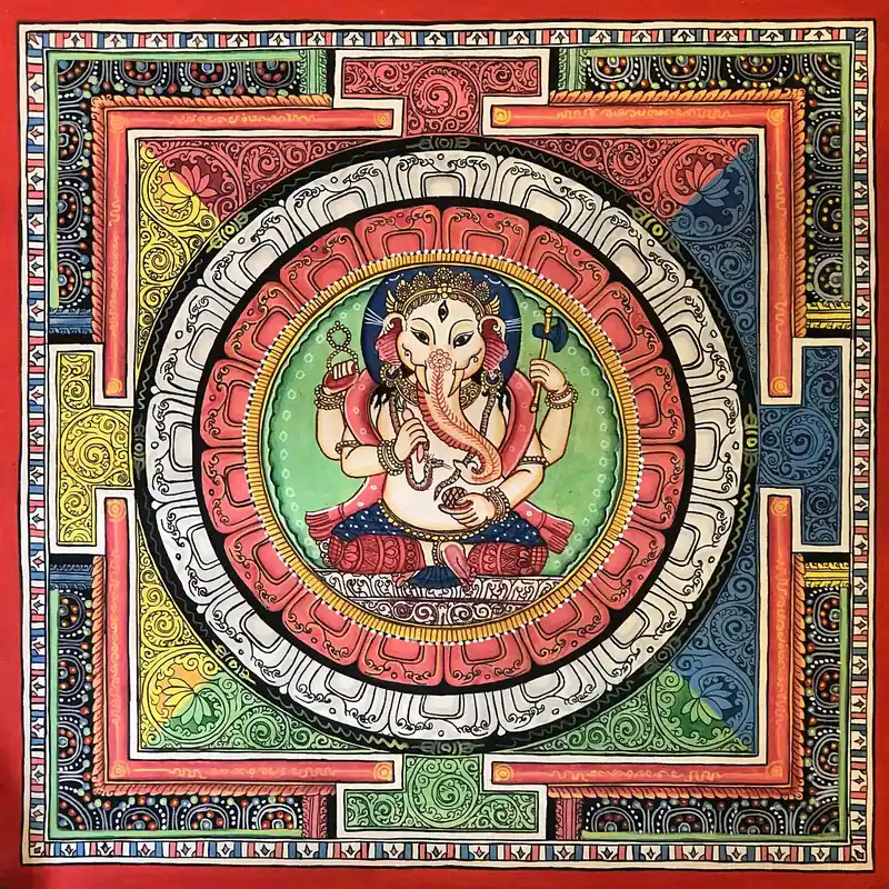 Thangka du Mandala de Ganesh