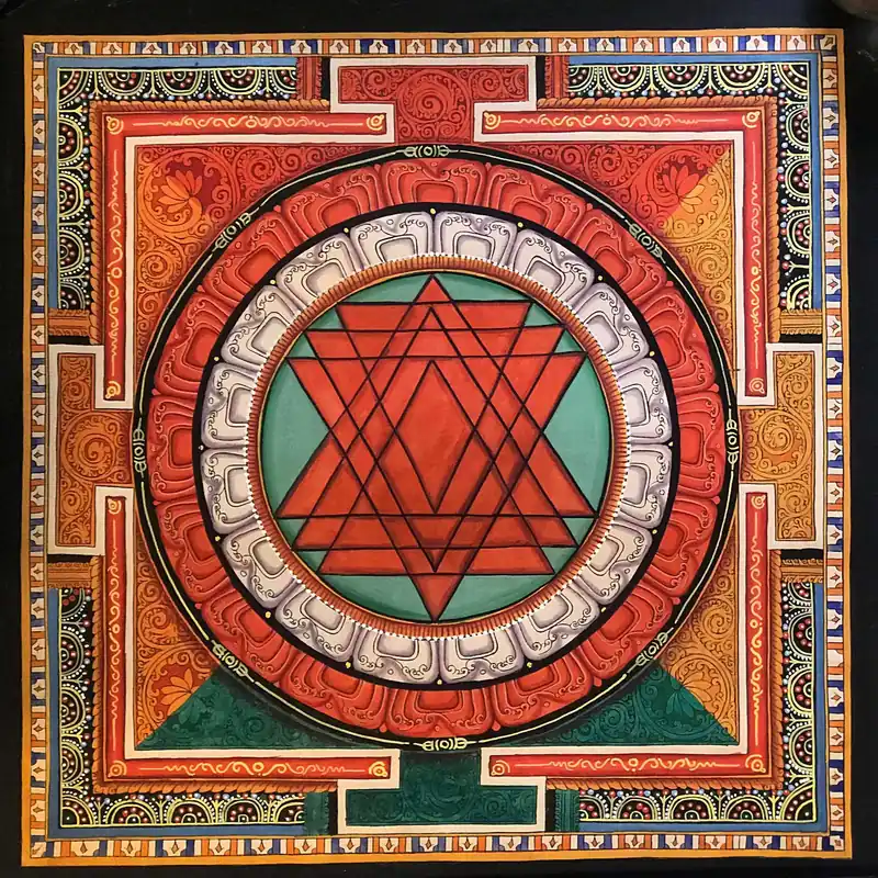 Nouveau Mandala Sri Yantra Bouddhiste Newar