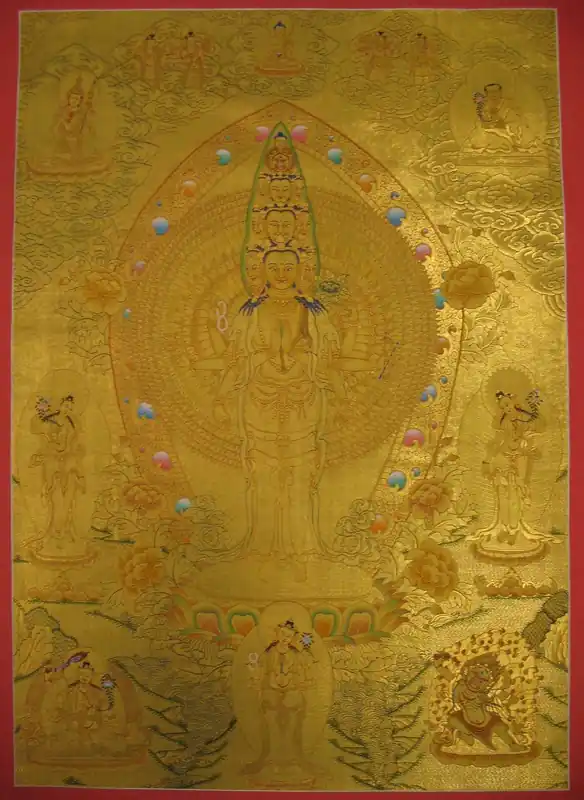 Thangka de 1000 bras d’Avalokiteshvara